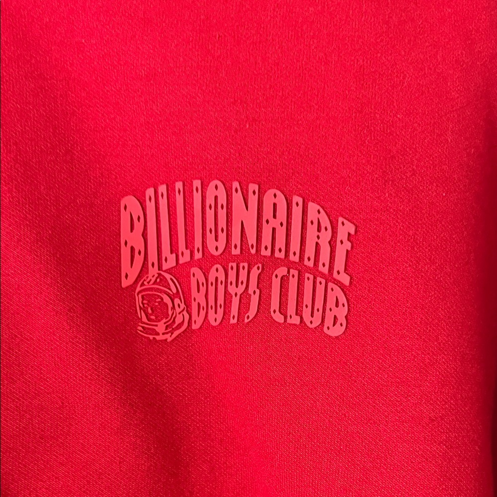 Billionaire Boys Club Red Full Zip Hooded Sweatshirt - Size Medium - Picture 5 of 15